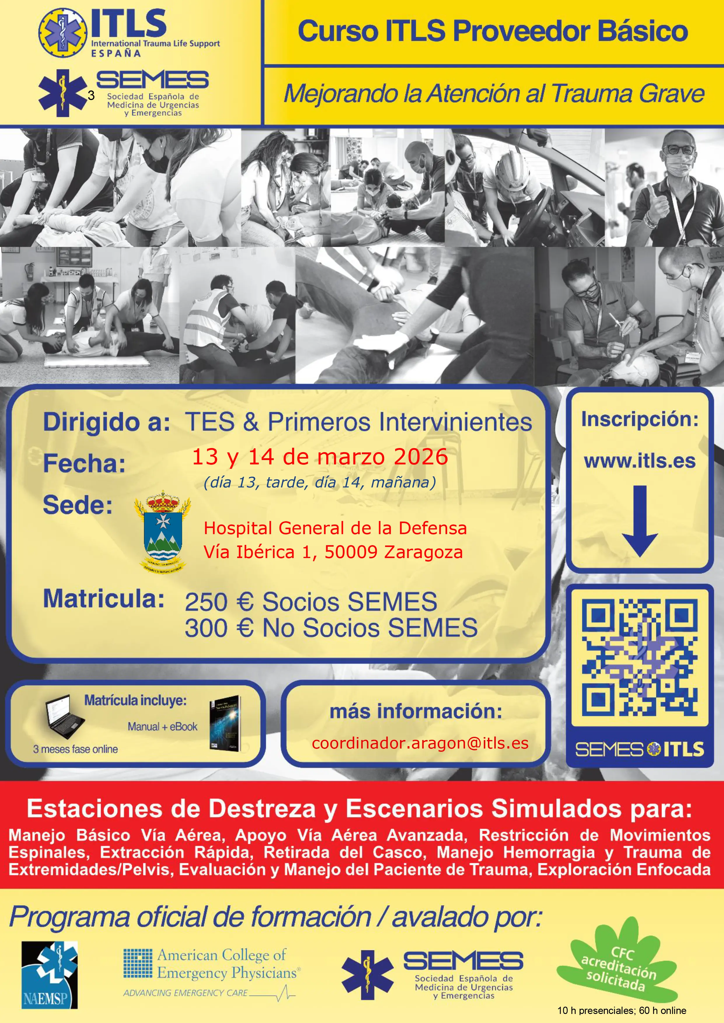 cartel basico Zaragoza marzo 2026